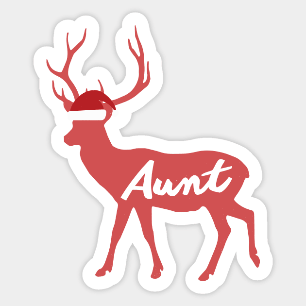 Aunt Reindeer Family Group Christmas Eve Matching Gift Sticker by Freid